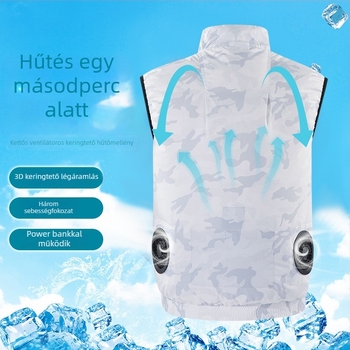 Nyári hűtő mellény ventilátorral – hegesztésvédő ruházat és kültéri munka