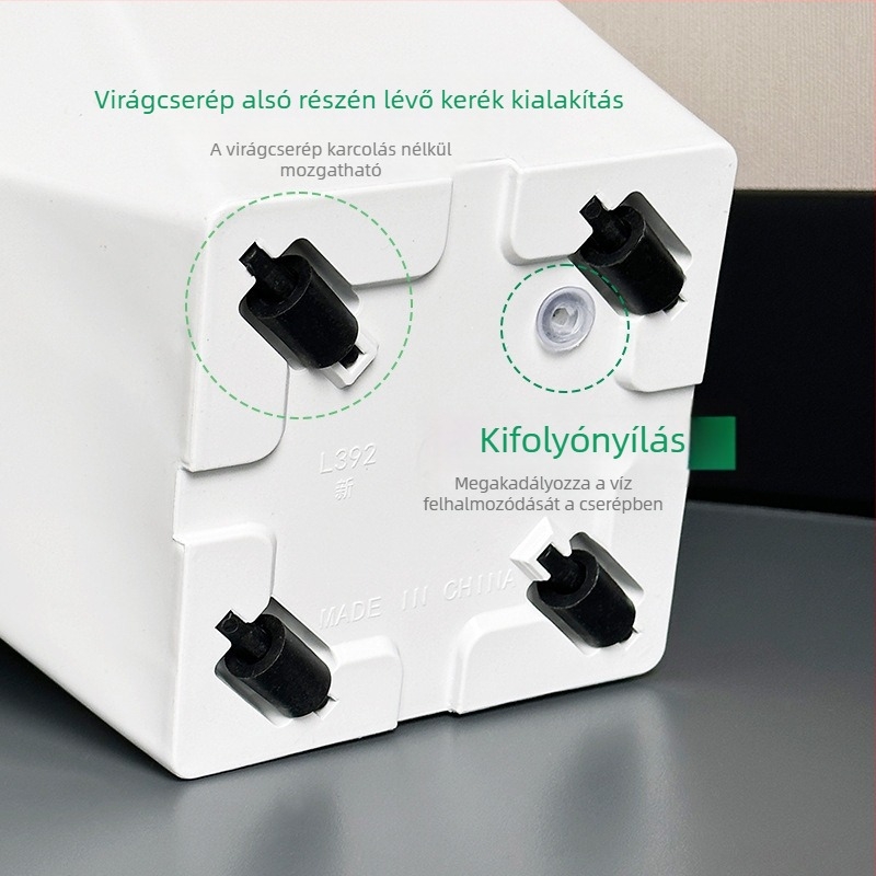 Gyémánt-geometriai formájú műgyanta növénytartó – extra-nagy méret, padlóra álló, nappaliba vagy irodába, minimalist stílus