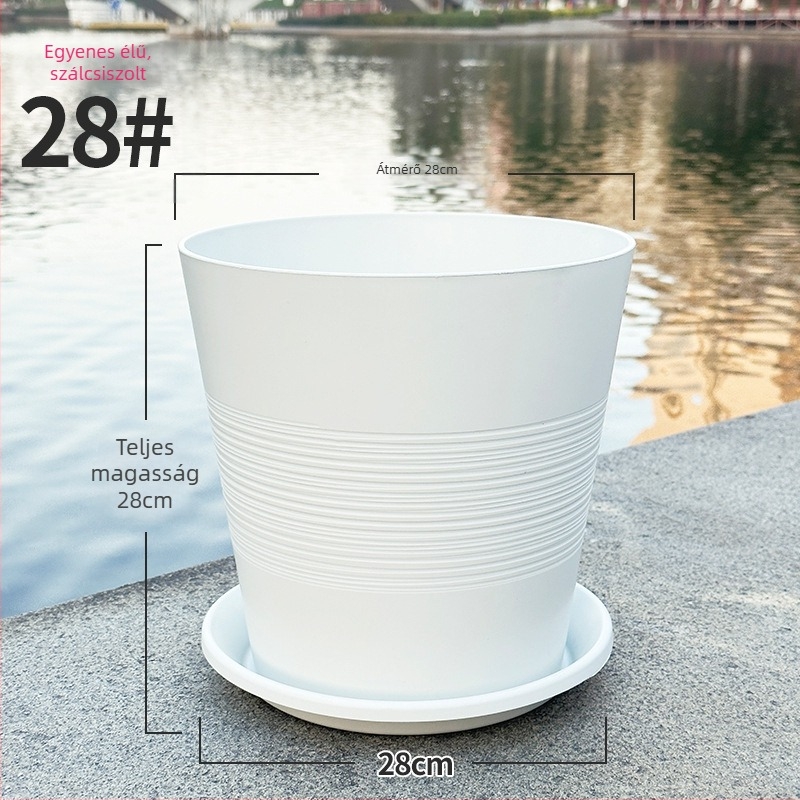 Gyémánt-geometriai formájú műgyanta növénytartó – extra-nagy méret, padlóra álló, nappaliba vagy irodába, minimalist stílus