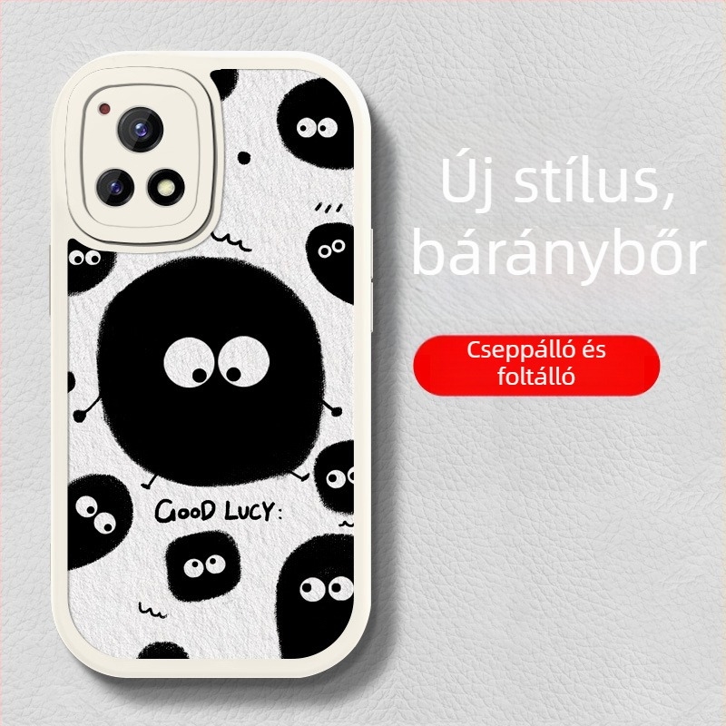 Vivo Y55s telefontok, kompatibilis a Y53s és Y52s modellekkel, szilikonból, ütésálló, uniszex, aranyos, játékos dizájn