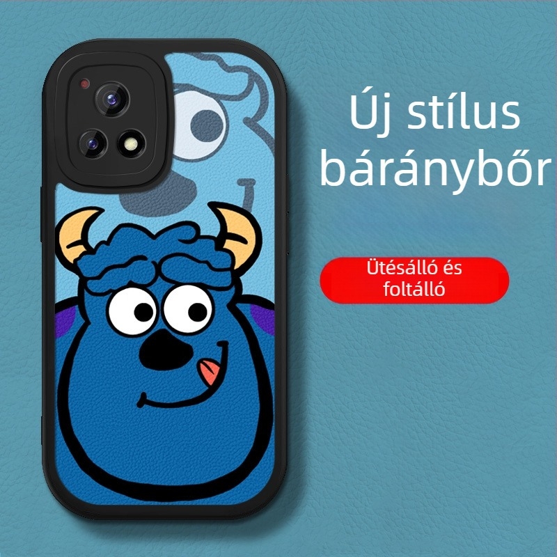 Vivo Y55s telefontok, kompatibilis a Y53s és Y52s modellekkel, szilikonból, ütésálló, uniszex, aranyos, játékos dizájn