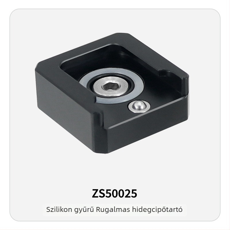 360° csillapított forgó mikrofon hideg cipő adapter – alumínium ötvözet, 1/4" menet