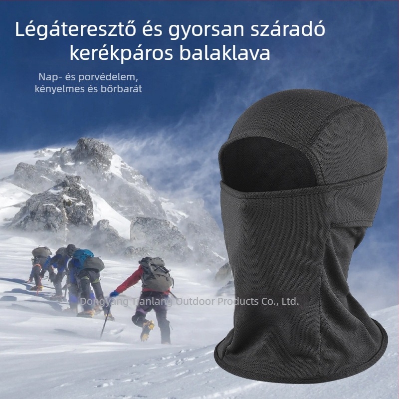 Motorkerékpárhoz teljes arcú balaklava – szélvédett maszk tavasz-nyárra