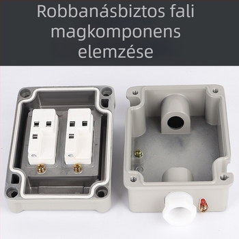 Robbanásbiztos falkapcsoló, 220V/380V, felületre szerelt, forgó biztoságkapcsoló, ipari vízálló