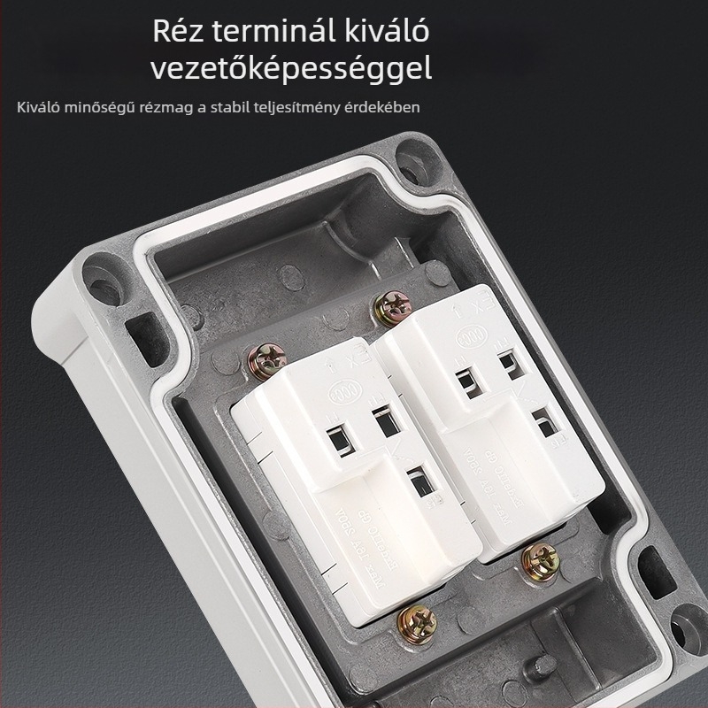 Robbanásbiztos falkapcsoló, 220V/380V, felületre szerelt, forgó biztoságkapcsoló, ipari vízálló
