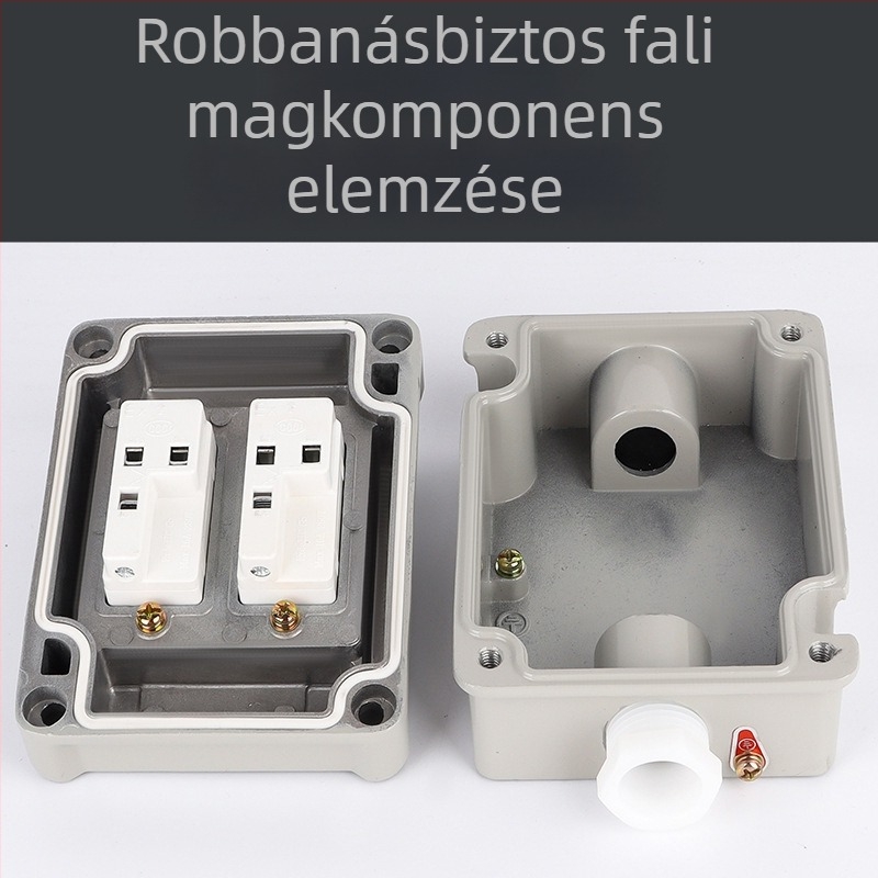 Robbanásbiztos falkapcsoló, 220V/380V, felületre szerelt, forgó biztoságkapcsoló, ipari vízálló