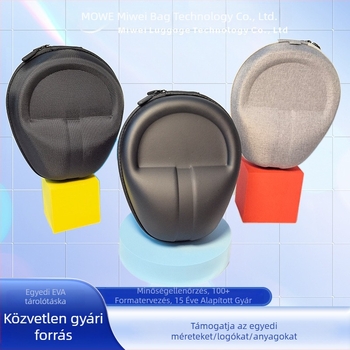 Universalis fejhallgató tok EVA anyagból, nagy tárhellyel Edifier, Sony Wireless Bluetooth, Audio-Technica védődoboz