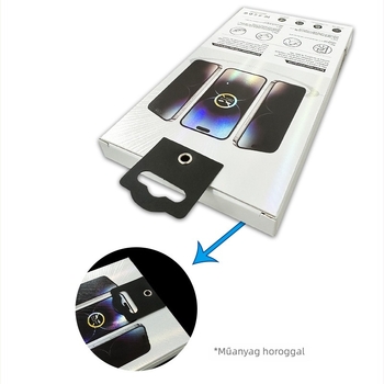 Gorilla mobiltelefonhoz készült magánéletvédő képernyővédő fólia csomagoló doboz, temperált fóliával, 3D belső rekesz és műanyag kampóval