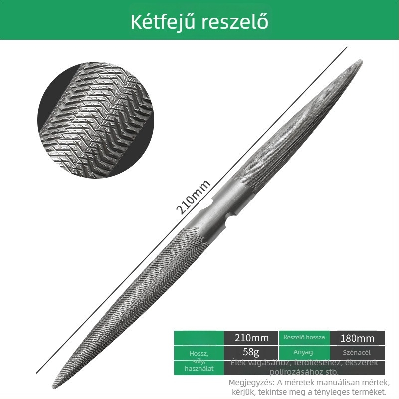 Nagy reszelő készlet: háromszög reszelő, félkörös reszelő, sík reszelő formázáshoz és durva reszelő fémmunkához és ékszerkészítéshez.