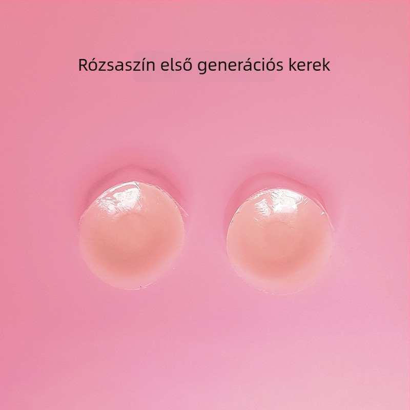 Láthatatlan szilikon mellbimbófedők és areola tapaszok, vékony, fényes felülettel, hordozható díszdobozos készlet
