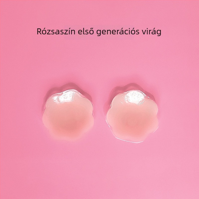 Láthatatlan szilikon mellbimbófedők és areola tapaszok, vékony, fényes felülettel, hordozható díszdobozos készlet