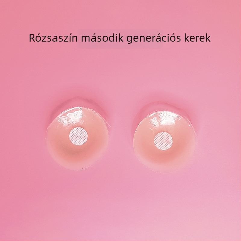 Láthatatlan szilikon mellbimbófedők és areola tapaszok, vékony, fényes felülettel, hordozható díszdobozos készlet