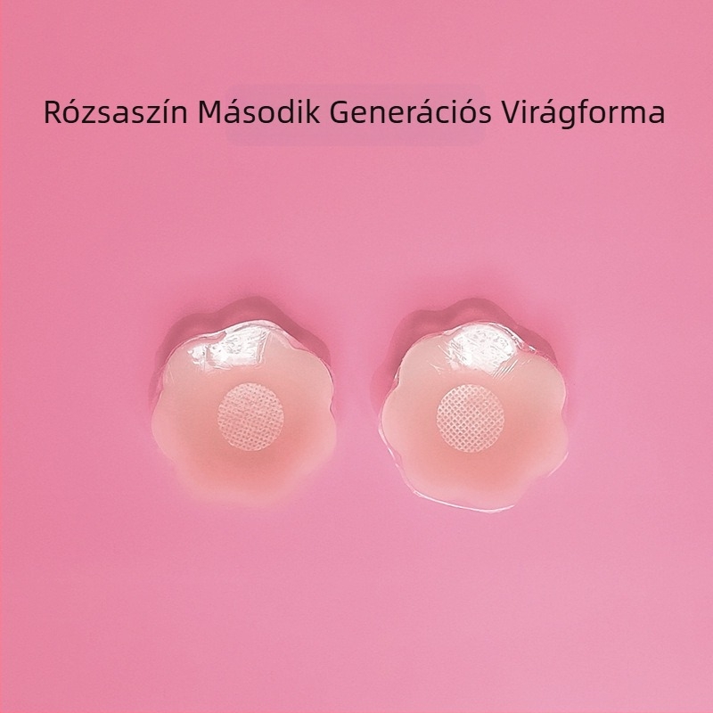 Láthatatlan szilikon mellbimbófedők és areola tapaszok, vékony, fényes felülettel, hordozható díszdobozos készlet