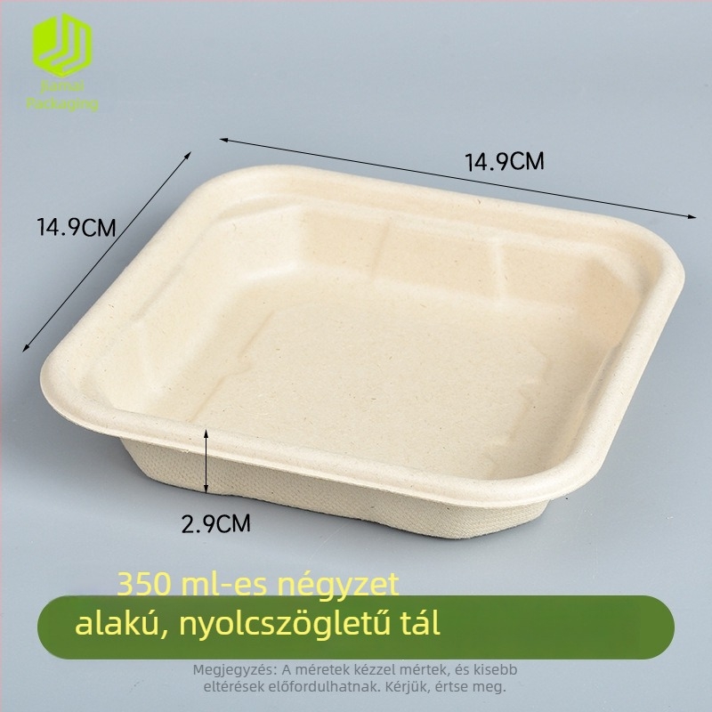 Eldobható papíralapú mártótál forró pothoz és grillhez, több rekeszes, szivárgásmentes, csontelválasztó tál.