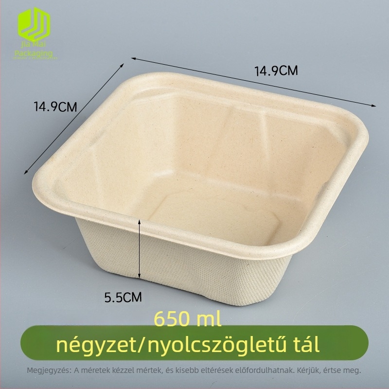 Eldobható papíralapú mártótál forró pothoz és grillhez, több rekeszes, szivárgásmentes, csontelválasztó tál.