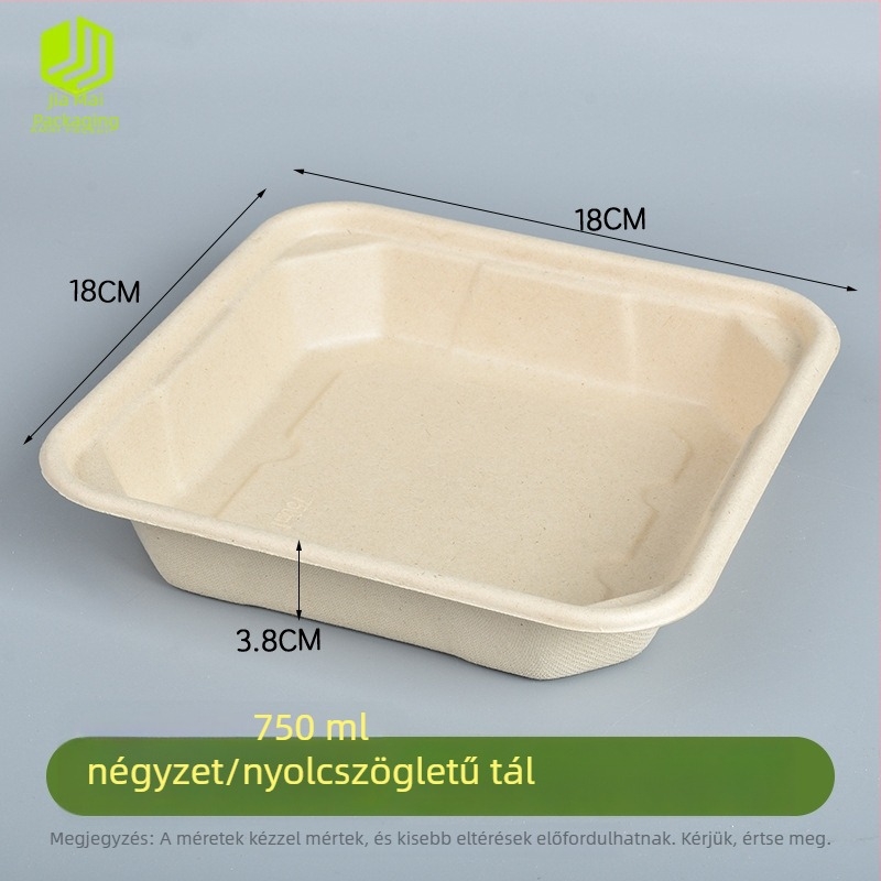 Eldobható papíralapú mártótál forró pothoz és grillhez, több rekeszes, szivárgásmentes, csontelválasztó tál.
