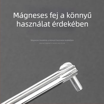 40 cm hosszabbító Torx csavarbehajtó készlet, méretek T5-T30, lyukas és lyuk nélküli kivitel