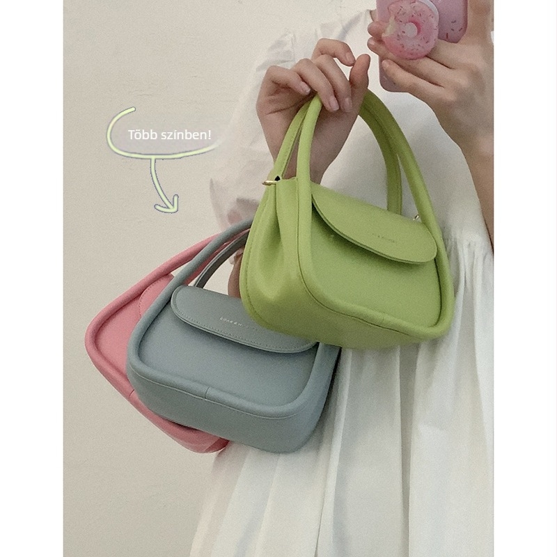 Női nyári kézitáska 2022 — trendi saddle bag PU-ból, kis négyzet alakú, váll- vagy crossbody pánttal