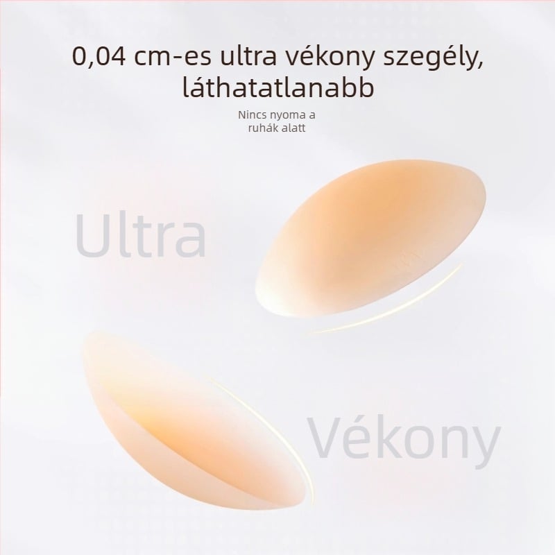 Silikonból készült mellbimbóvédők, ultra vékony, varrás nélküli, láthatatlan, menyasszonyi ruhákhoz pántokkal, kerek forma, egyszínű