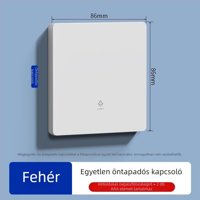 Vezeték nélküli távirányítós kapcsoló otthoni használatra, 220V, világításkapcsoló panel, egyréses vagy kettős vezérlés