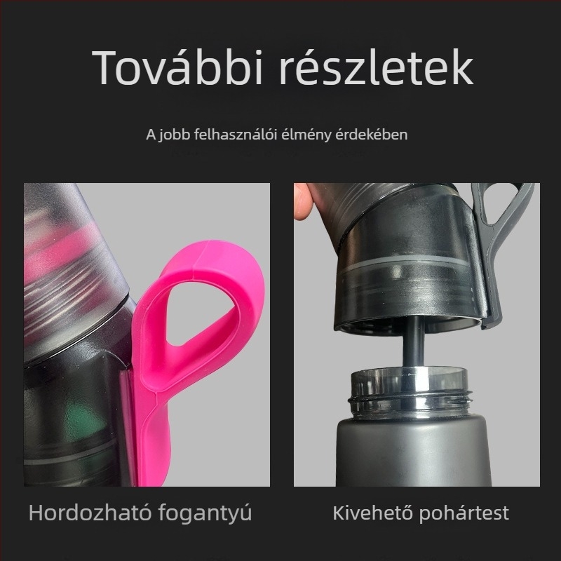 AirUp második generációs sportos ivóüveg ferde fejű fedővel, matt felülettel, illatosított víz, Space Cup
