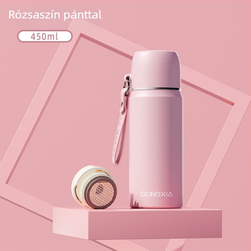 316 rozsdamentes acél termosz, élelmiszer-minőségű, golyófej alakú, hordozható fogantyúval, testreszabható logóval