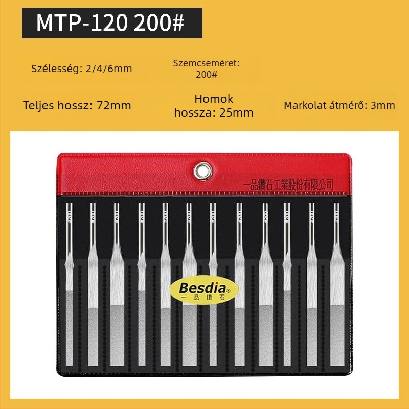Besdia MTP-120 visszatérő mozgású ötvözetreszelő – formázó és polírozó eszköz