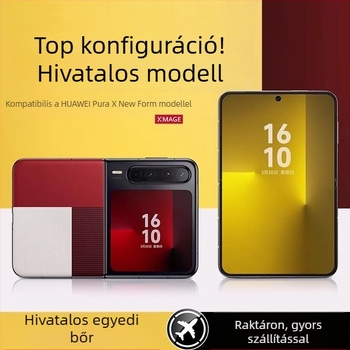 Huawei Pura X bőr ultra-vékony védőtok – teljes lefedettség, ütésálló védelem, uniszex
