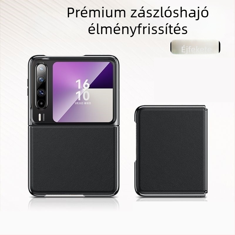 Huawei Pura X bőr ultra-vékony védőtok – teljes lefedettség, ütésálló védelem, uniszex