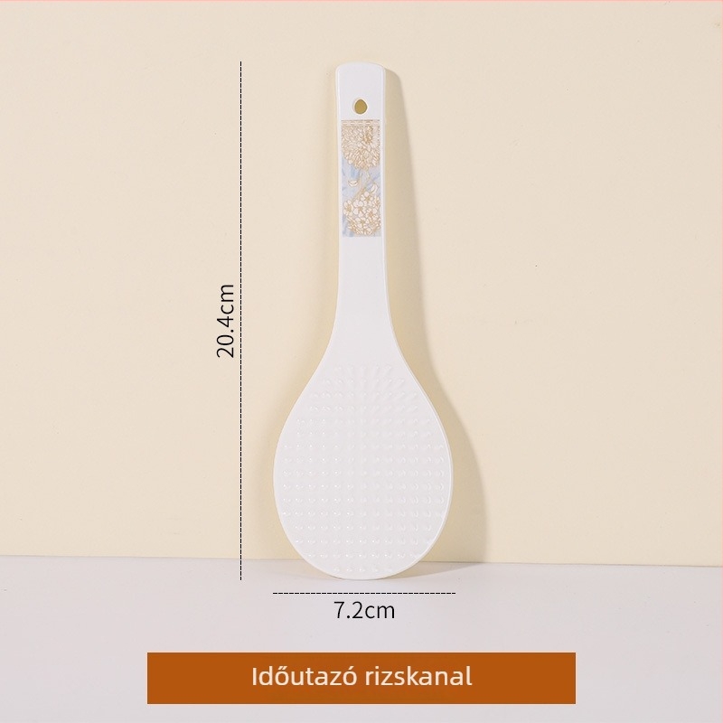 Kerámiás rizsskanál zománcozott alglazúrral, tapadásmentes és könnyen tisztítható, könnyed luxus étkészlet