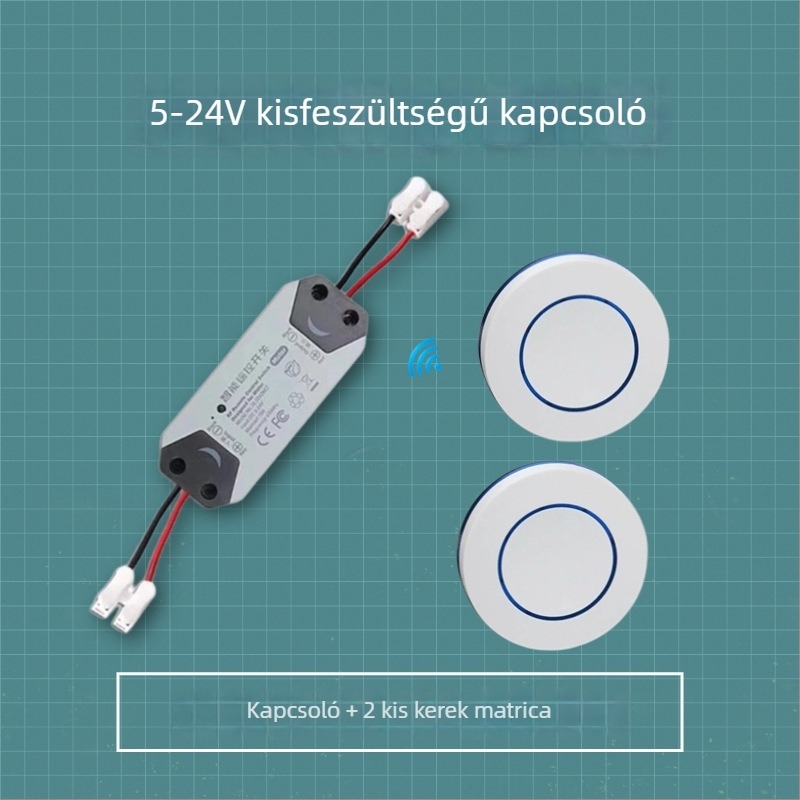 Vezeték nélküli távirányítós tápegység-vezérlő, 5V/12V/24V, hozzáférés-ellenőrzéshez és alacsony áramú járműkörökhöz