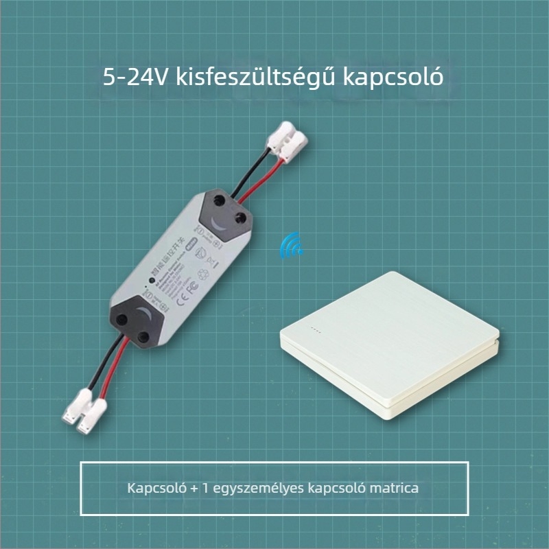 Vezeték nélküli távirányítós tápegység-vezérlő, 5V/12V/24V, hozzáférés-ellenőrzéshez és alacsony áramú járműkörökhöz