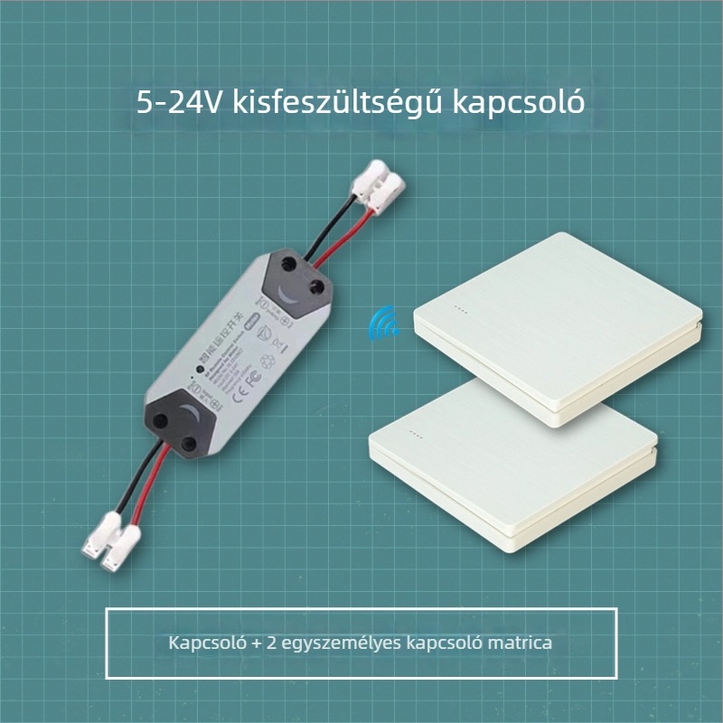 Vezeték nélküli távirányítós tápegység-vezérlő, 5V/12V/24V, hozzáférés-ellenőrzéshez és alacsony áramú járműkörökhöz