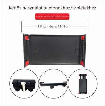 Fémes, kinyújtható asztali kar telefon- és tablet-tartóval, rezgéscsillapító, az ágy melletti használathoz