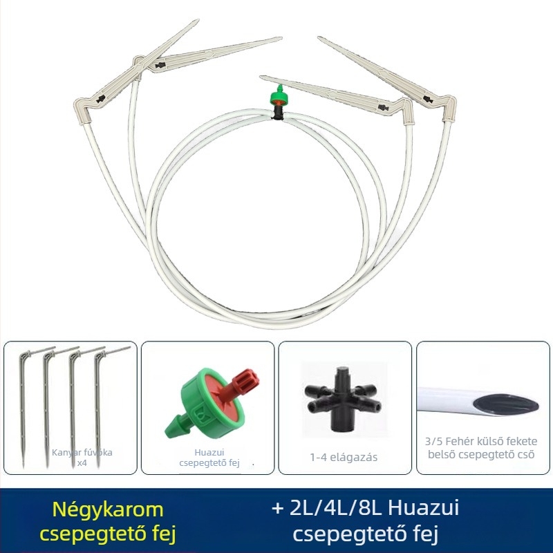 Öntözőkészlet kapilláris csövekkel és stabilizátorral áfonya számára, 40–80 cm hosszúságú