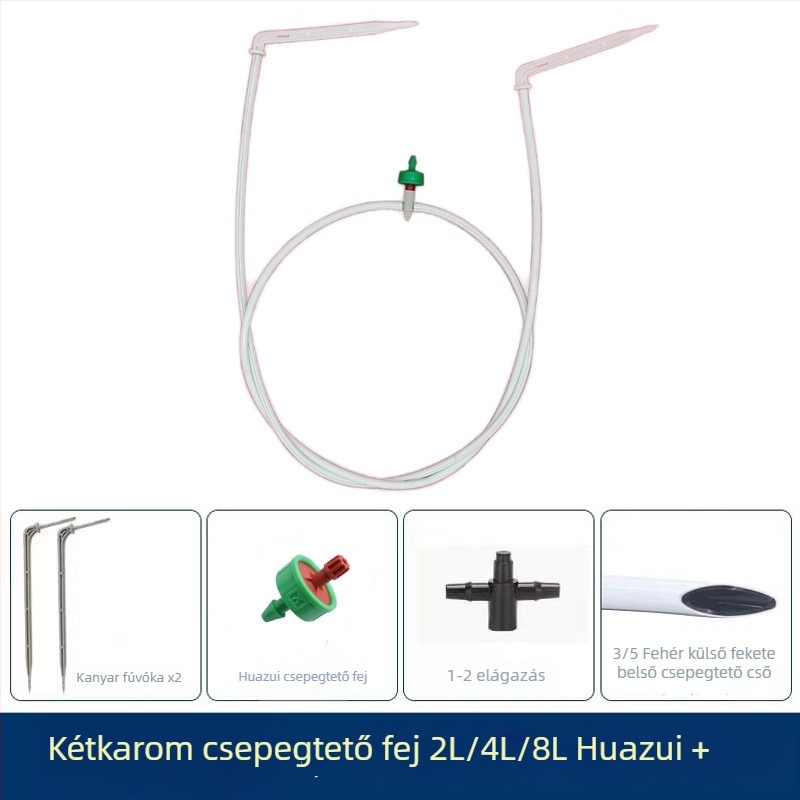 Öntözőkészlet kapilláris csövekkel és stabilizátorral áfonya számára, 40–80 cm hosszúságú