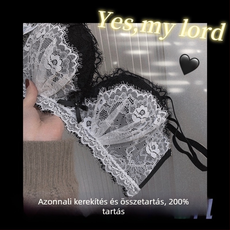 Latex melltartó szett merevítő nélküli, állítható pántokkal, 3/4 kosár, formázó