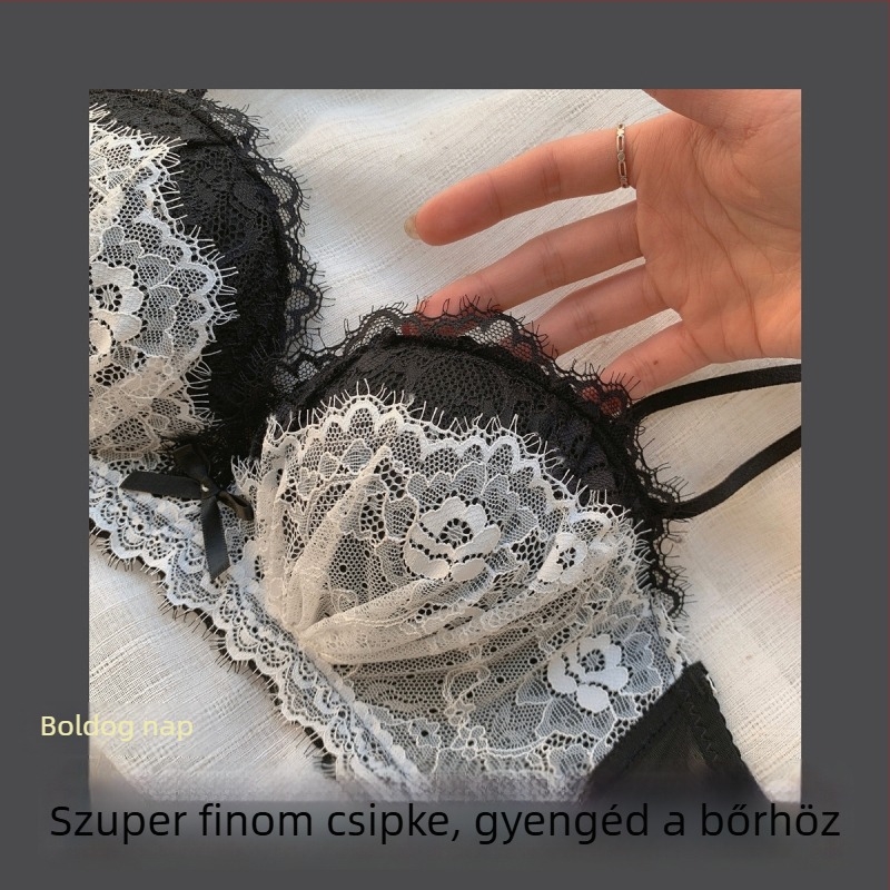 Latex melltartó szett merevítő nélküli, állítható pántokkal, 3/4 kosár, formázó