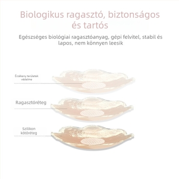 Szilikon mellbimbó tapaszok – kör és virág alakú, vékony, láthatatlan mellkasra a mindennapi viseléshez