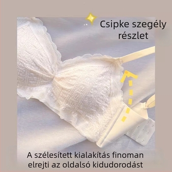 Vezeték nélküli melltartó kis keblekhez, gyűjtőhatás, emelés, nincs merevítő, kényelmes nyári vékony fazon, modal anyag