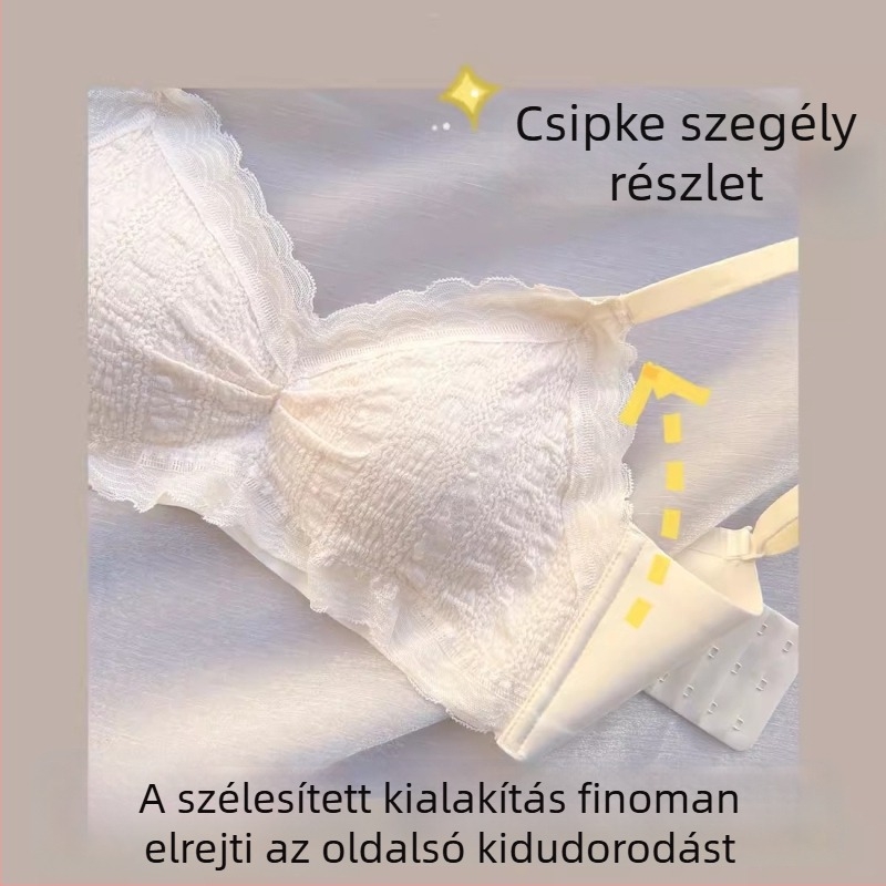 Vezeték nélküli melltartó kis keblekhez, gyűjtőhatás, emelés, nincs merevítő, kényelmes nyári vékony fazon, modal anyag