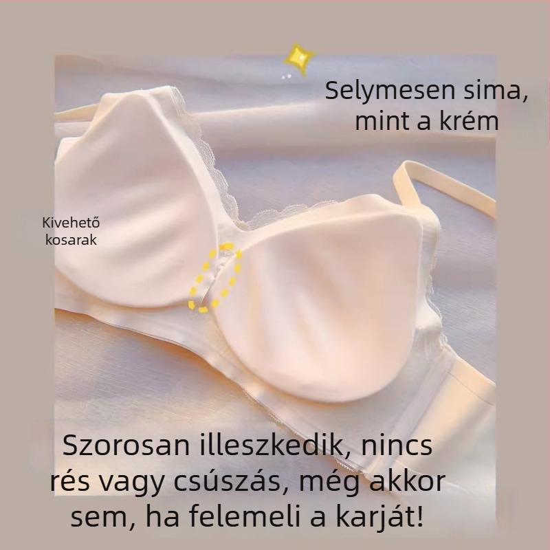 Vezeték nélküli melltartó kis keblekhez, gyűjtőhatás, emelés, nincs merevítő, kényelmes nyári vékony fazon, modal anyag