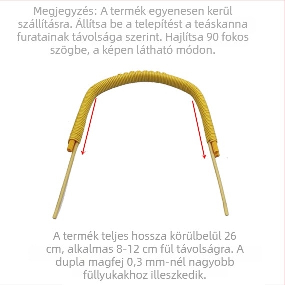 Nagy teáskanna-fogantyú, 4 lyukas, fonott bambuszból, kék