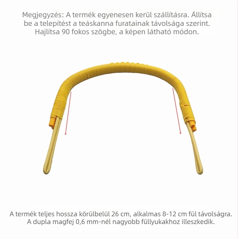 Nagy teáskanna-fogantyú, 4 lyukas, fonott bambuszból, kék