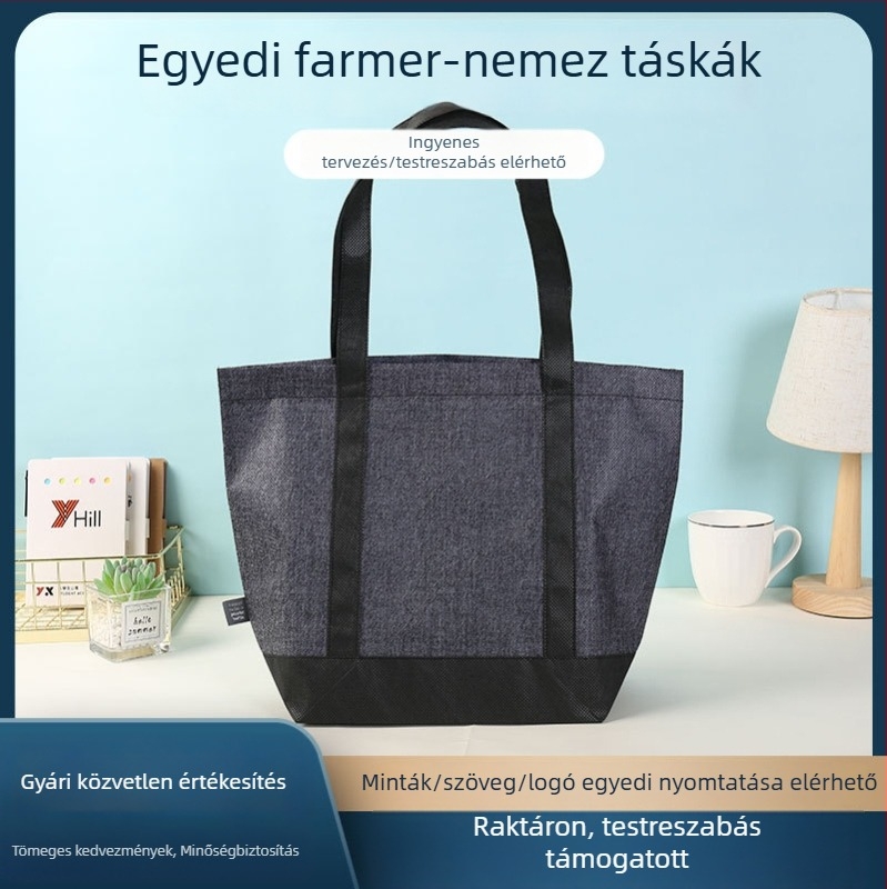 Ruitian nem szőtt anyagból készült válltáska egyedi logóval, egyszínű, különböző méretek, reklám táska