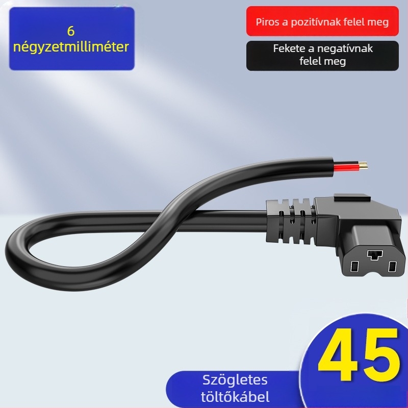 Elektromos jármű töltőcsatlakozó, lítium akkumulátor interfész, töltőkábel, férfi és női dugó, akkumulátor töltő adapter