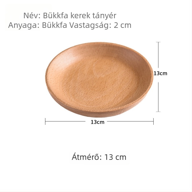 Kör alakú fa snack tál dió- és aszalt gyümölcsök számára