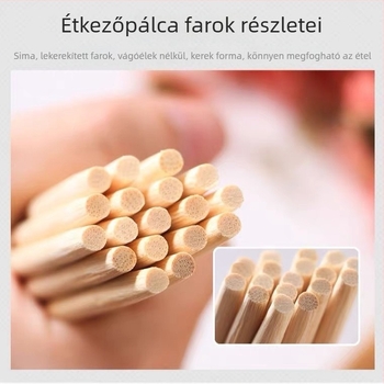 Egyszer használatos bambusz evőpálcikák, papírzacskóba csomagolva