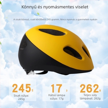 Gyerekeknek szóló kerékpáros sisak, uniszex, kerékpározáshoz, görkorizáshoz és egyensúlyos kerékpárhoz