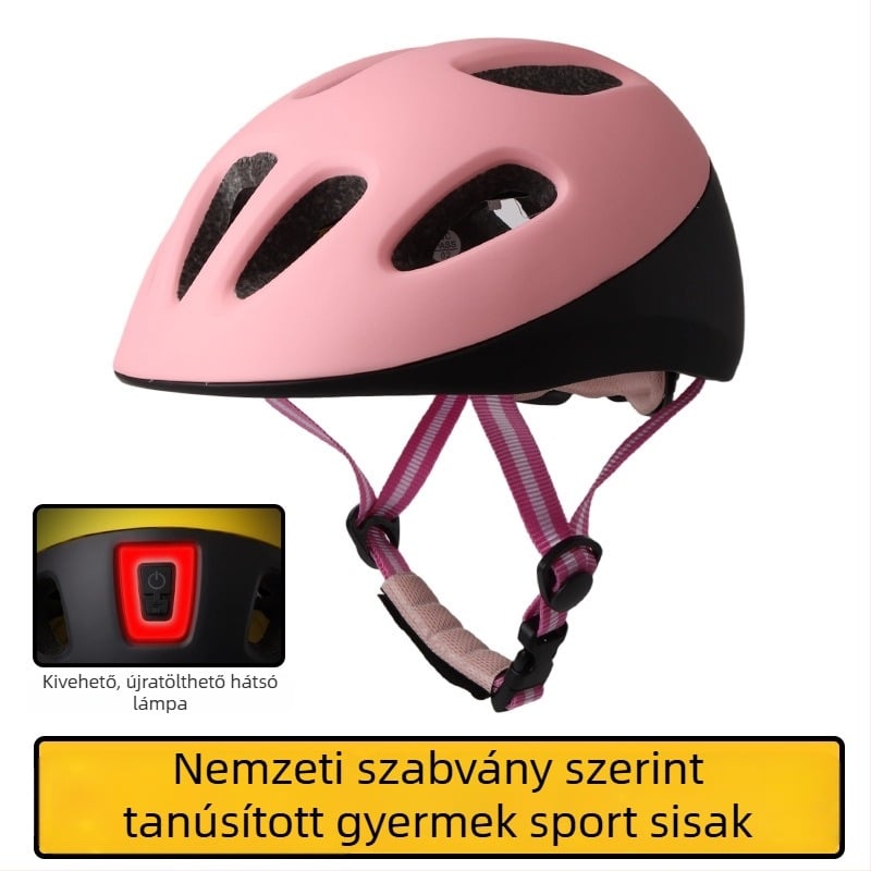 Gyerekeknek szóló kerékpáros sisak, uniszex, kerékpározáshoz, görkorizáshoz és egyensúlyos kerékpárhoz